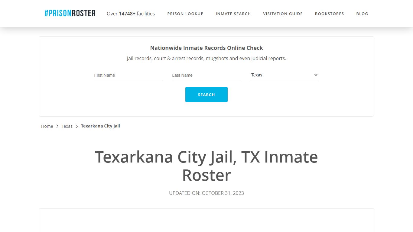 Texarkana City Jail, TX Inmate Roster - Prisonroster